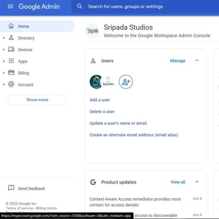 sripada studios_google admin